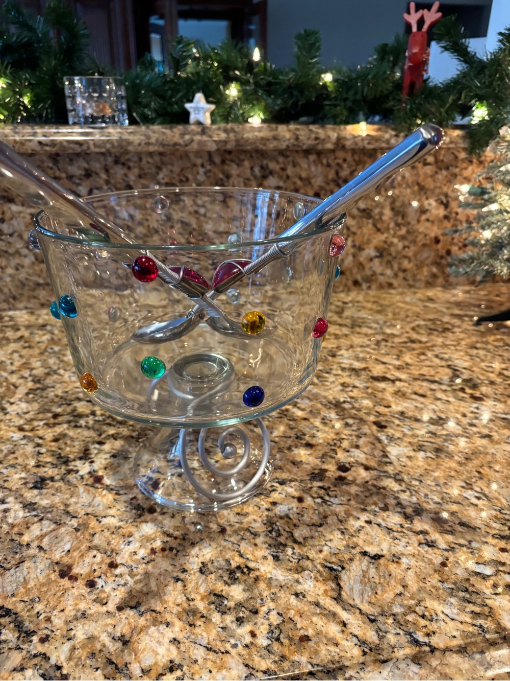 Neiman Marcus Artisan Wire-Wrapped Glass Serving Set